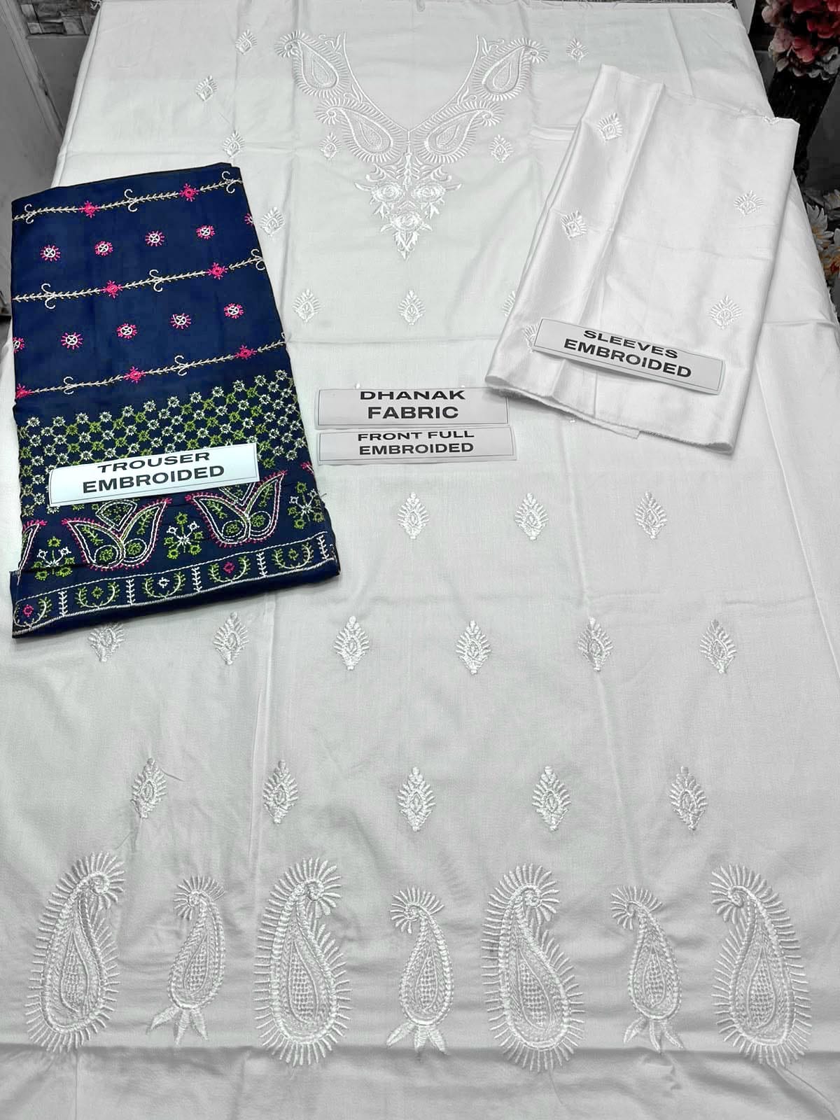 Dhanak 2-Piece Embroidered Suit